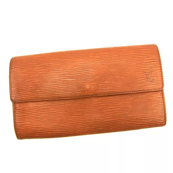 Louis Vuitton Wallet Purse Epi Brown Woman unisex Authentic Used - Picture 1 of 6